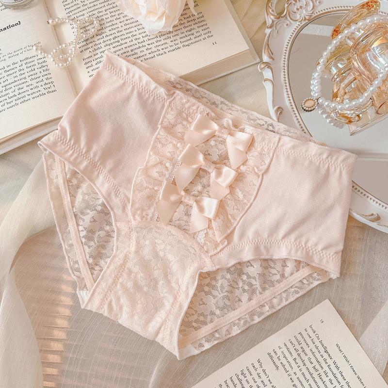 Breathable Sexy Women Lace Underwear Plus Size Pure Cotton Crotch Soft Comfortable Ladies Triangular Briefs