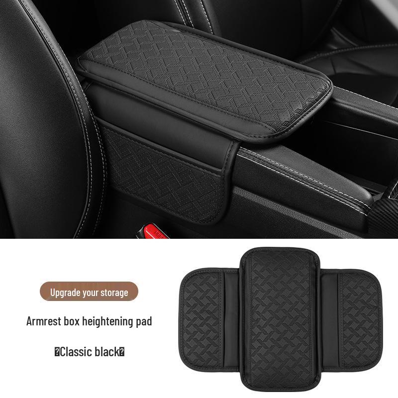 Universal Car Armrest Pad: Heightening & Storage Solution for Central Elbow Rest