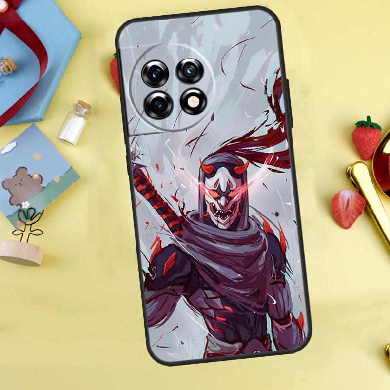 

Samurai Oni Mask Case For OnePlus Nord 5 CE 2 3 4 Lite N20 N30 OnePlus 10T 12R 13R 13T 10 11 12 13 15 Cover OnePlus Nord CE4Lite
