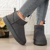 2025 winter new short tube large size snow boots women's thick-soled piled thickened warm non-slip cotton shoes foreign trade