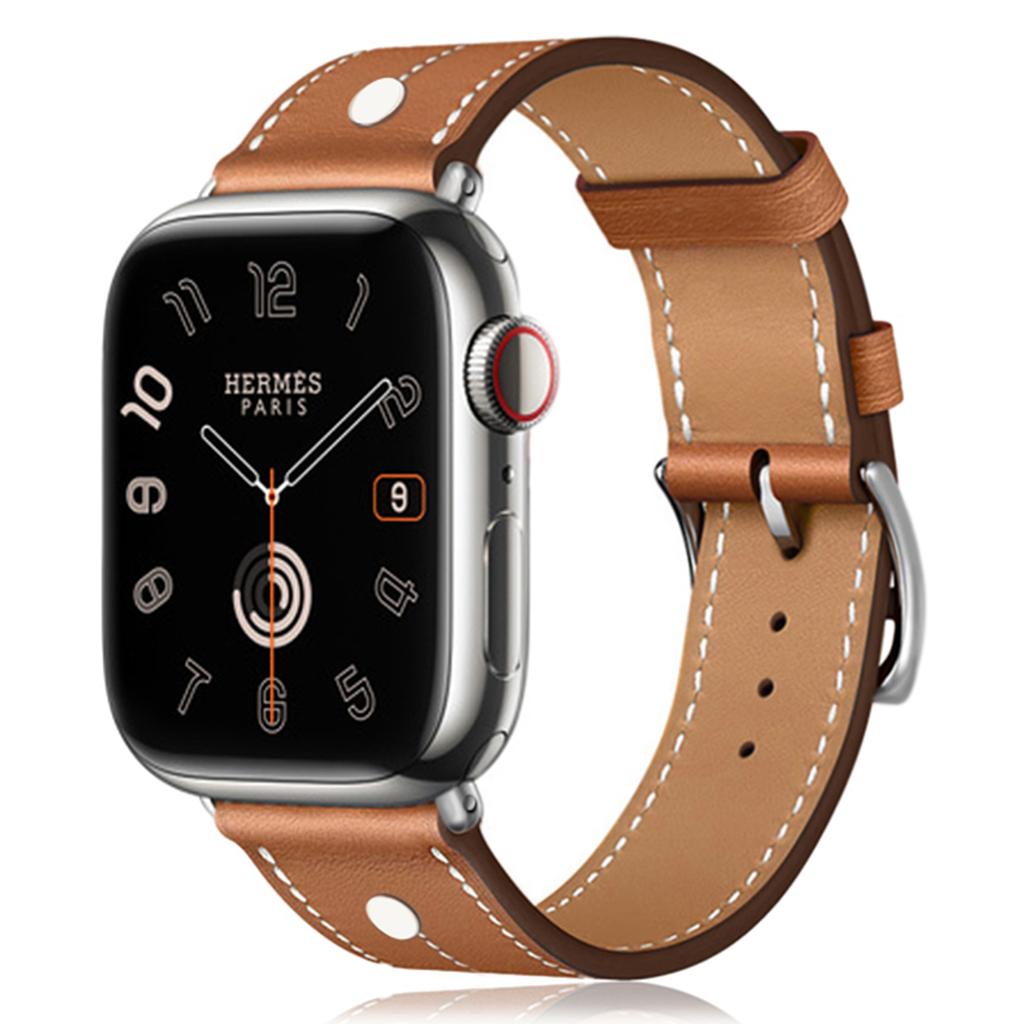 KALEBOL For Apple Watch 10 46mm/Ultra 2/Ultra 49mm/9 8 7 45mm/SE (2023) SE (2022) SE 6 5 4 44mm/3 2 1 42mm Genuine Cow Leather Watch Strap