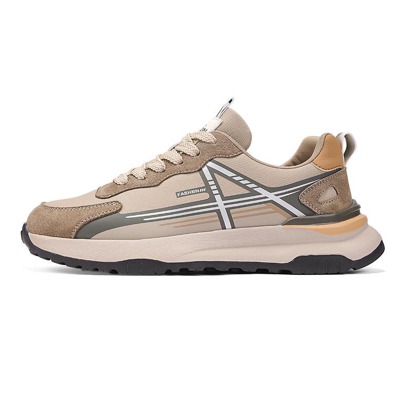 New leather surface 22 autumn retro sports casual jogging shoes lightweight soft sole Forrest Gump shoes German training shoes