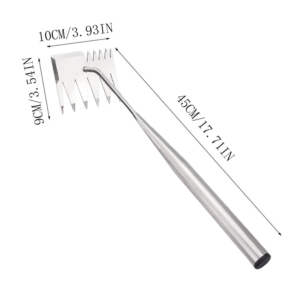 

Пропалывающая мотыга с ручкой Сельскохозяйственные инструменты Маленькая мотыга Нержавеющая сталь Рыхлитель почвы Садовый ручной инструмент для прополки цветов, овощей