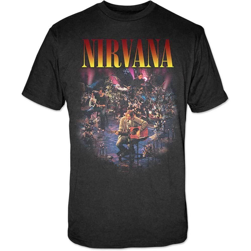 Nirvana T Shirt MTV Unplugged New York Officially Licensed Unisexs Black Rock Merch 2XL