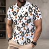 Men Plus Size Round Neck Short Sleeve T Shirt Halloween Ghost Bat Printed White Straight Hem Pullover