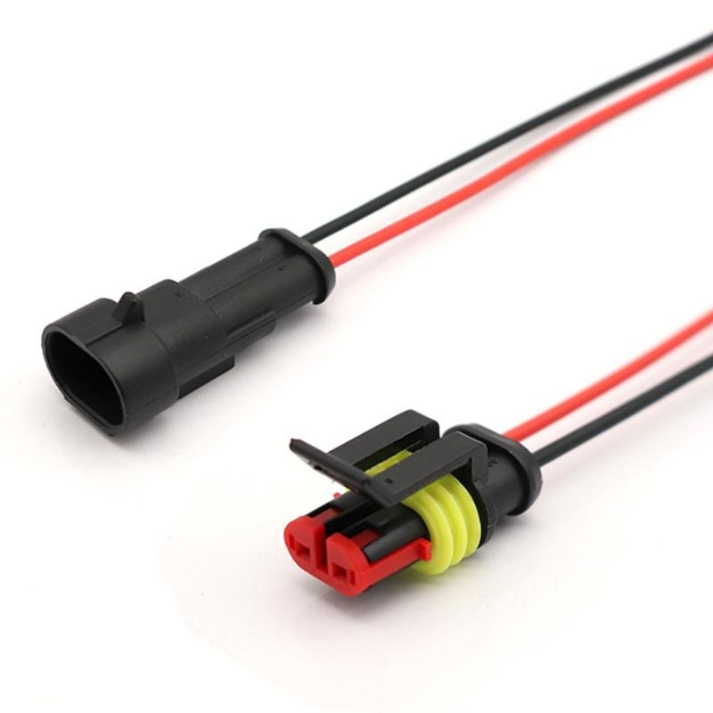 5Pcs Automotive Connector Male Female Electrical Connector Plugs with Wire for Car Truck Boats Other Wire Connection
