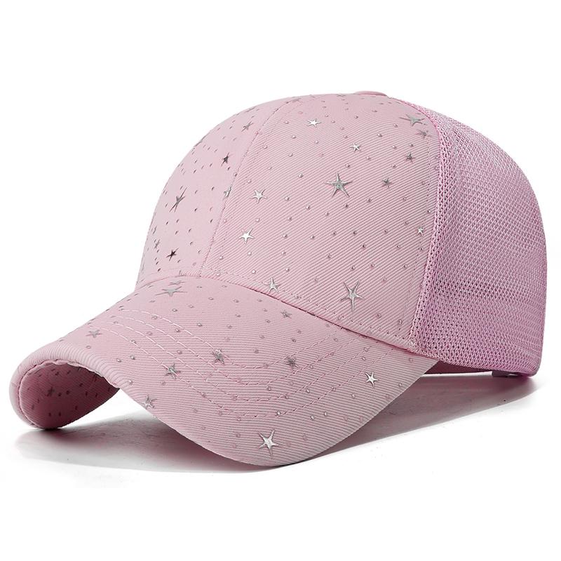 

Sunscreen Net Gypsophila Baseball Cap Women Outdoor Sunshade Cap рожевий