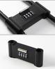 Shear & Pry-Resistant U-Shaped Glass Door Password Lock