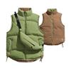 Double-sided Down Cotton Vest for Men and Women, Thickened Warm Vest In Winter, Sleeveless Stand-up Collar Vest, and Trendy Vest for Outer Wear