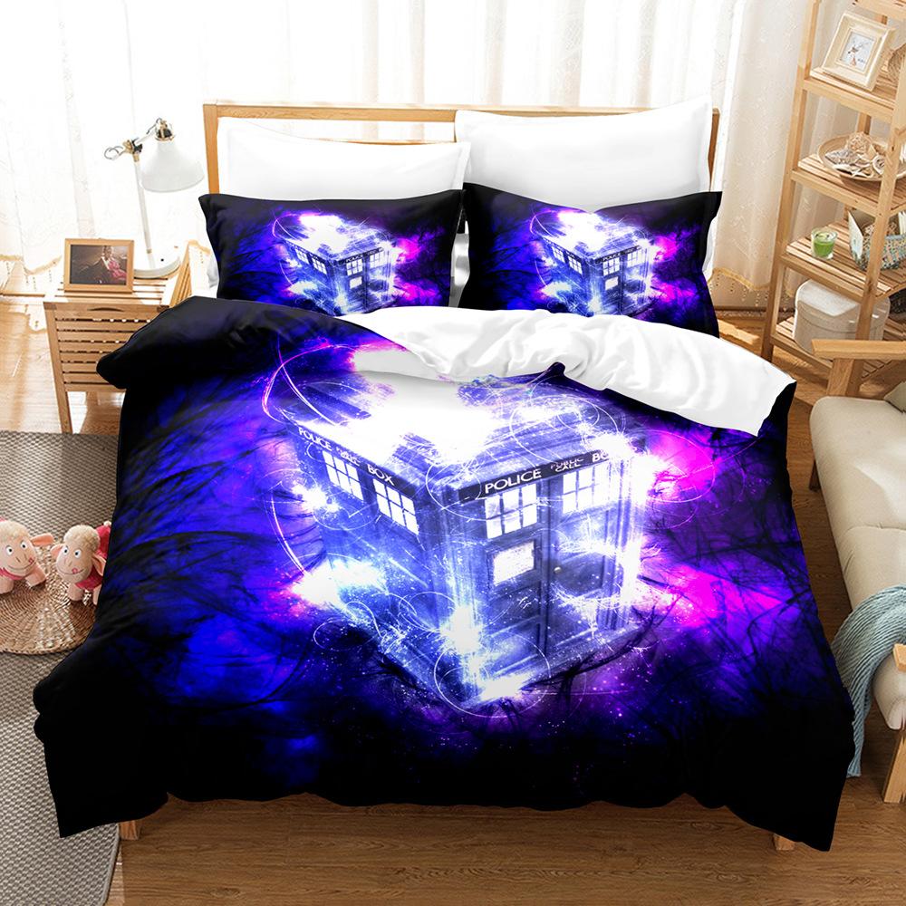 3D City Scenery Bedding Set Bed Linen Single Twin Queen King Full Size Duvet Cover Bedclothes