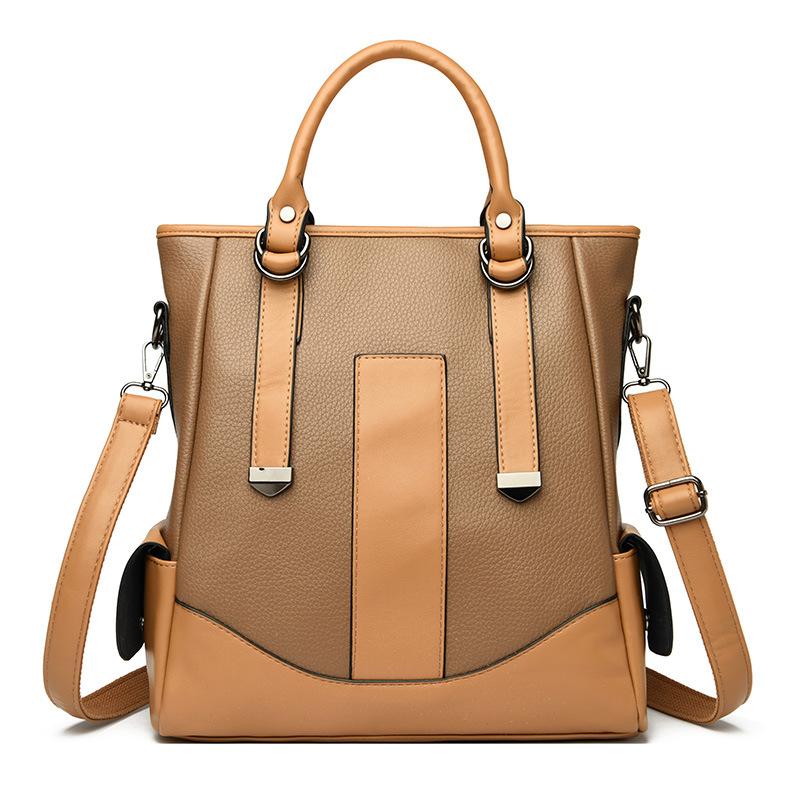 Fashion Women's Bag Color Matching Shoulder Messenger Bag Tote Bag