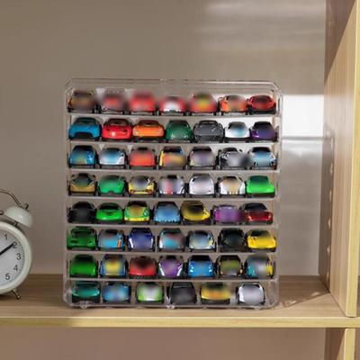 1/64 Wheels Display Case Model Cars Showcase, Multipurpose Stand Miniature for