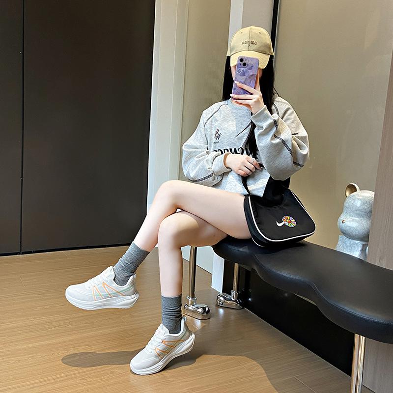 ins Korean version of the new dad shoes for women 2025 spring student sports running shoes casual shoes platform height PM17