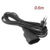 Europea 90 Degree Male Plug To Female Socket Power Extension Cable For Pc Computer Pdu(0.6m)