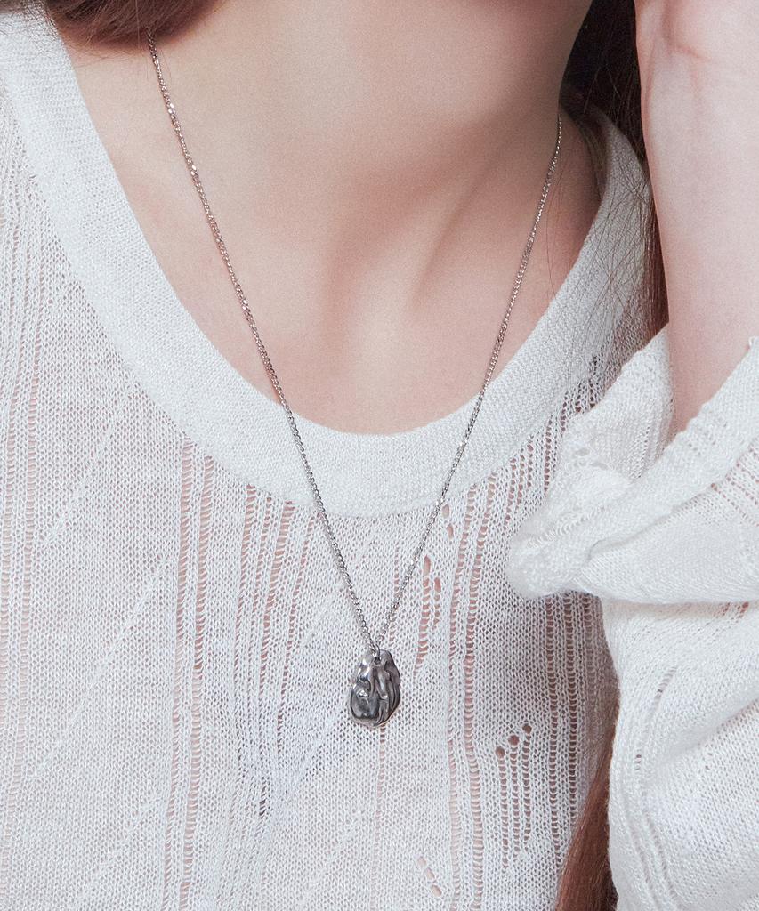 Charmy Surgical Malden Drogh Necklace (Silver)