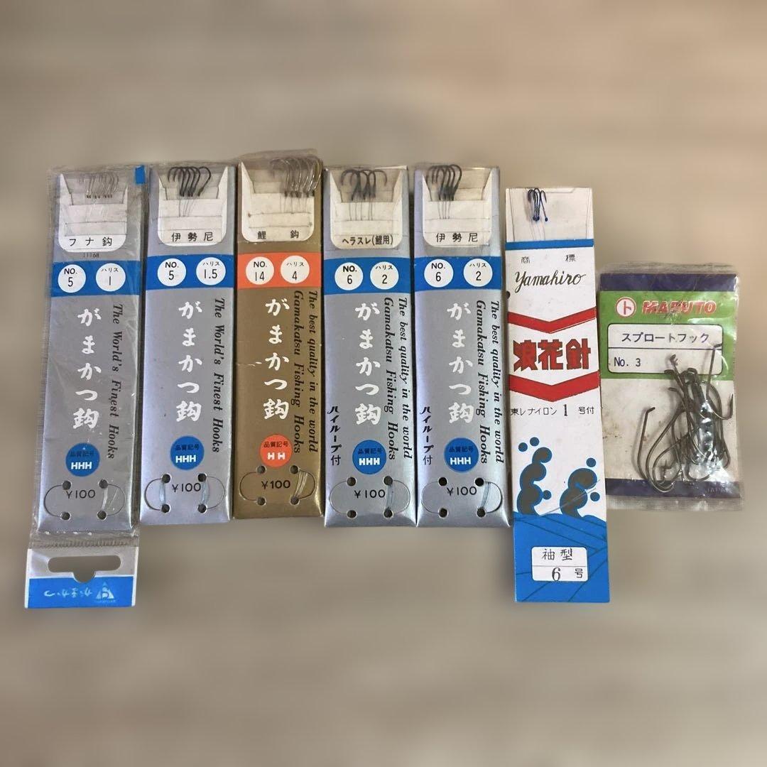 Used Fishing gear set Gamakatsu hook Float tackle Fishing line