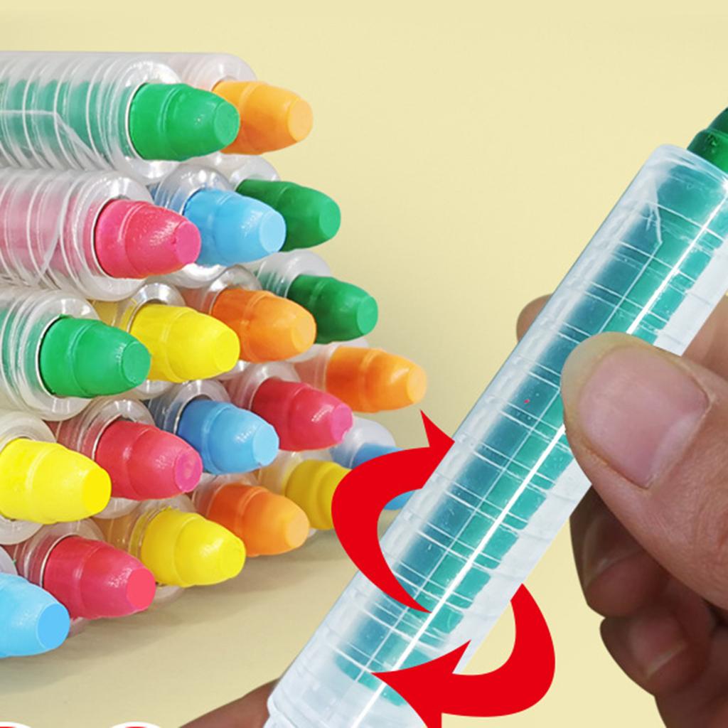 Washable Sidewalk Chalk Dust Free Solid Water Chalk Jumbo Chalk Blackboard Chalk for Outdoor Games Chalkboard Drawing