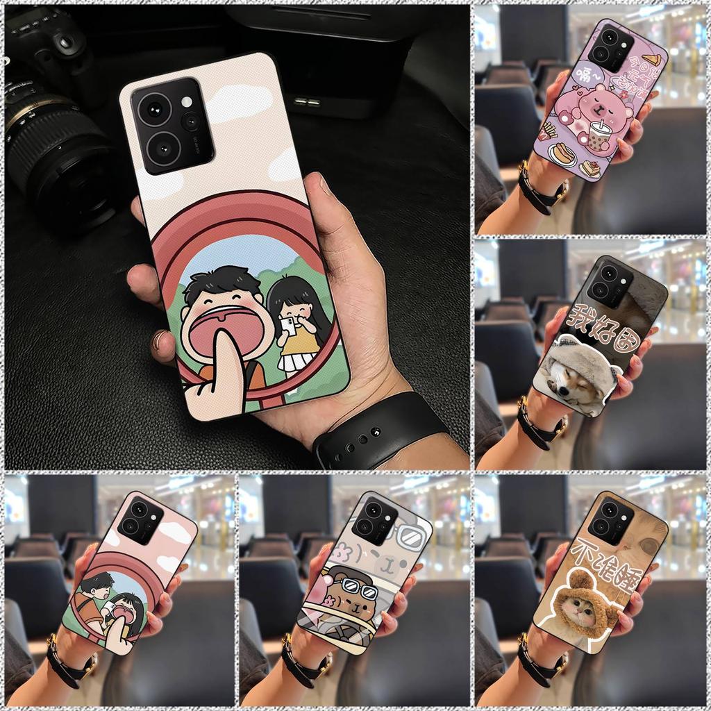 Cartoon Full wrap Phone Case For Nokia HMD Skyline Cute Graffiti Protective Anti-knock Dirt-resistant Back Cover Couple