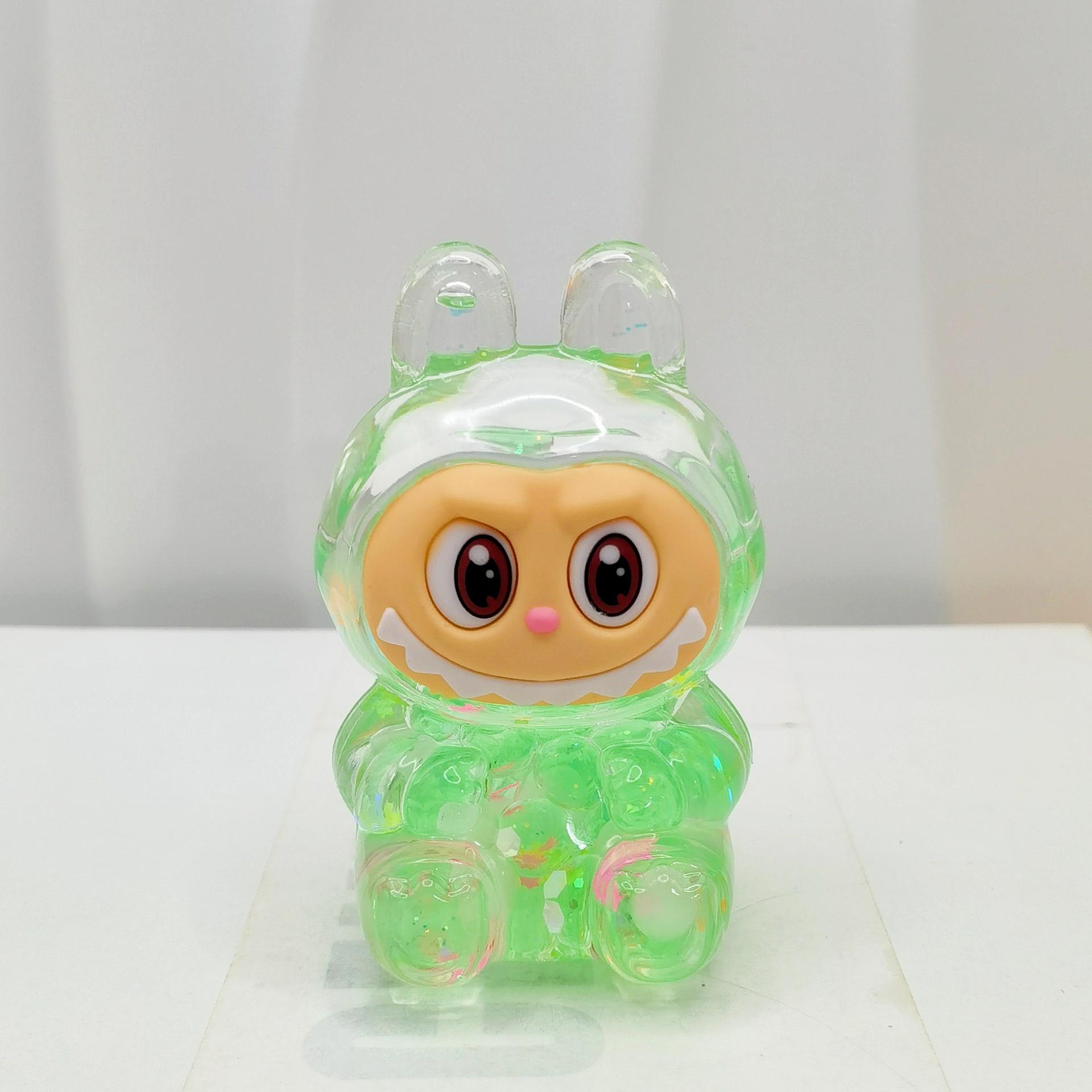 

Креативная и милая бутылка с текучим песком, наполненная маслом, подарок для пары, настольная мультяшная маленькая фигурка для украшения, детская игрушка, подарок