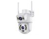 iCSee Dual-Lens Wireless WiFi Camera: HD Full-Color Night Vision & Mobile Remote Outdoor Surveillance