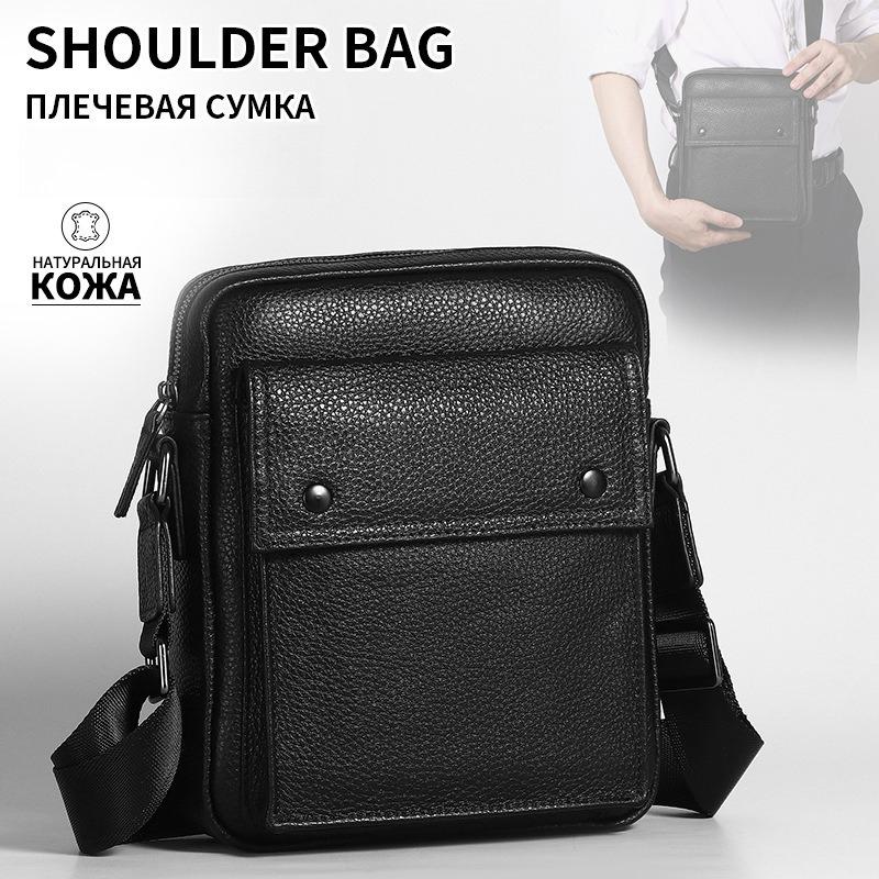 

Fashion Men s Real Leather Shoulder Bag Luxury Brand Crossbody Messenger Bag Casual Travel Tote Soft Cowhide Leather