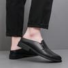Mode Sommer Herren Freizeitschuhe Italienische Mode Atmungsaktives Leder Halbschuhe für Herren Slipper Loafer Mokassins Laufschuhe Fahrschuhe