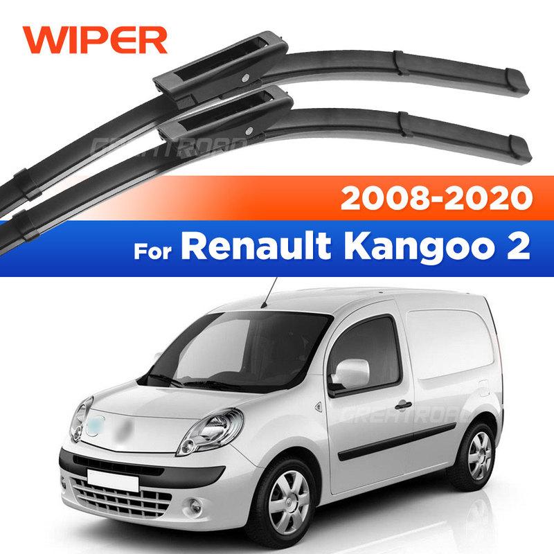 For Renault Kangoo 2 2008-2020 2014 2015 2016 2017 2018 2019 Wiper Front Wiper Blades Windshield Windscreen Window Brush 24"+22"