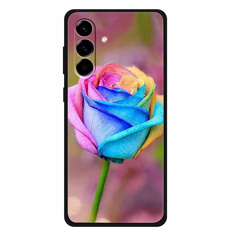 For Samsung Galaxy S26 Case Cute Animal Floral Silicone Soft Cover for Samsung S26 S 26 TPU Coques Phone Cases Pastel Capa Shell