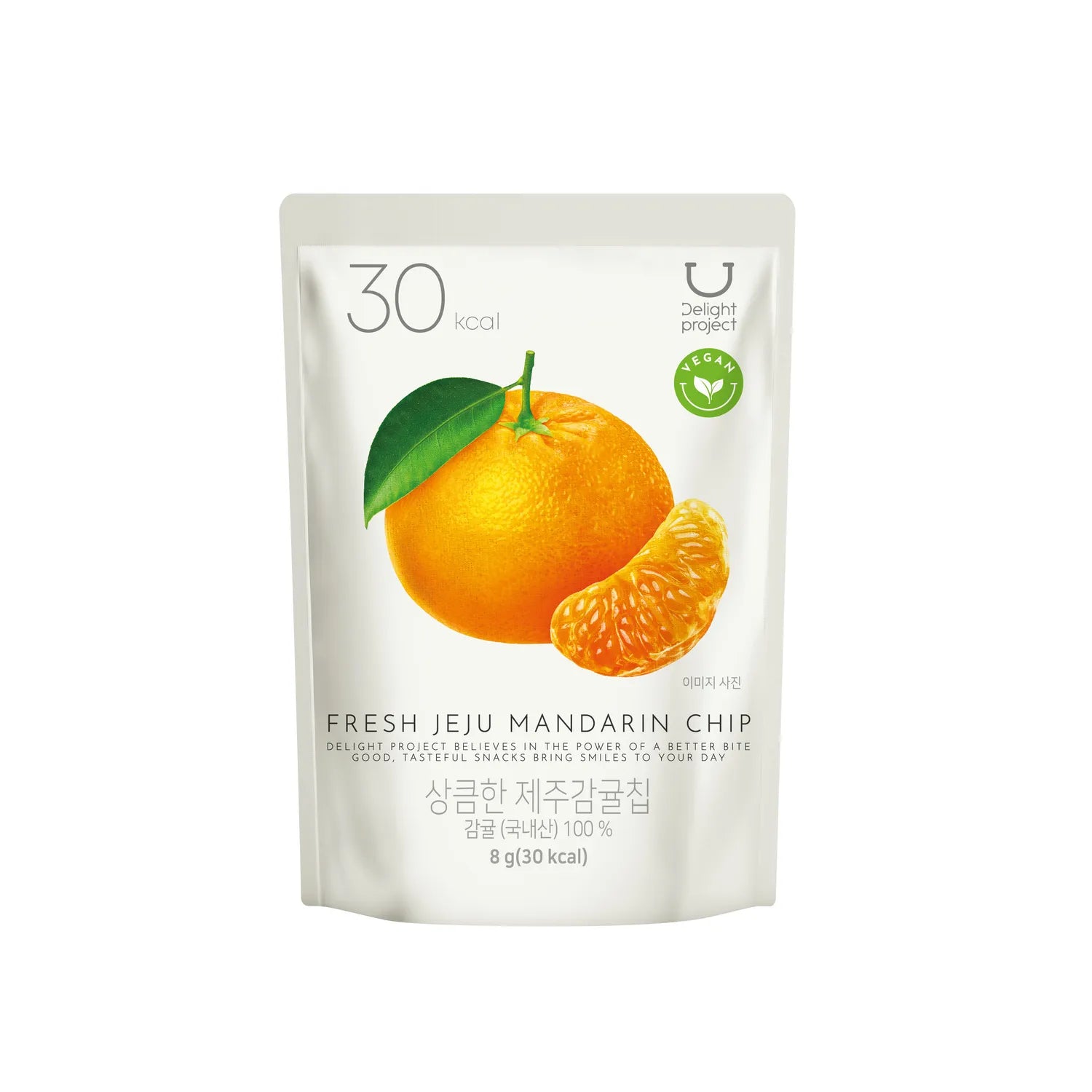 Delight project Fresh Jeju Mandarin Chip 8g/4bag Mandarin Chip 8g/4bag
