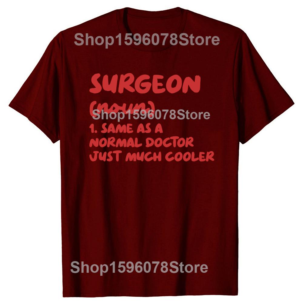 Surgeon Definition Surgery Doctor TShirt Men Women Clothing Fashion T Shirts Cotton Short Sleeve Oversized Loose Tshirt Tops