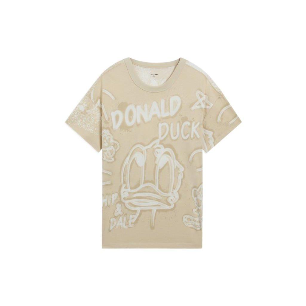 Li Ning x Disney T Shirt Unisex Khaki AHSS273-1