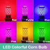 Bulb E27 Led Colorful Corn Bulb 12W Pink Red Blue Green Purple Golden 7Colors Lamp Ac 220V Bulb Chandelier Decoration