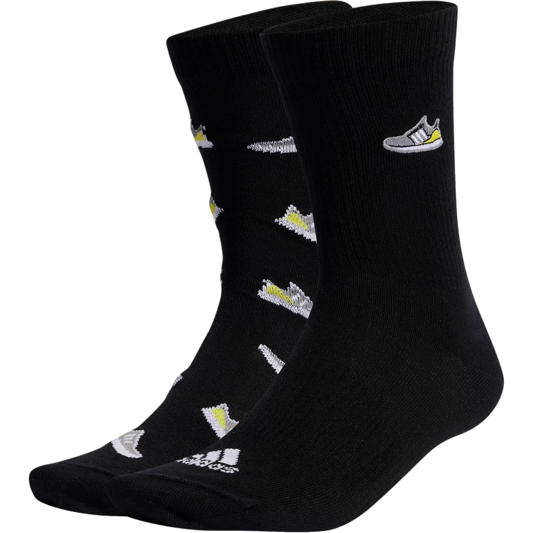 Adidas Crew Socks Unisex 2 Pack Black IC1286 S