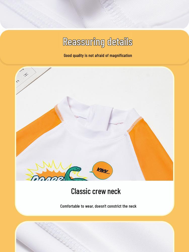 Boys' Fashion Swim Trunks & Split Swimwear Set