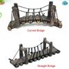 1PC Fish Tank Landscaping Ornaments Resin Retro Arch Bridge  Water Tank Micro Landscape Bridge Ornaments