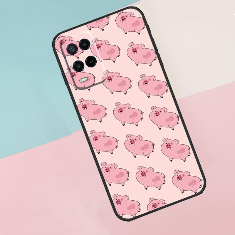 Cartoon Pig For Oppo A40 A60 A80 A18 A38 A58 A78 A98 A79 A16 A76 A96 A15 A74 A94 A54 A77 A17 Phone Case