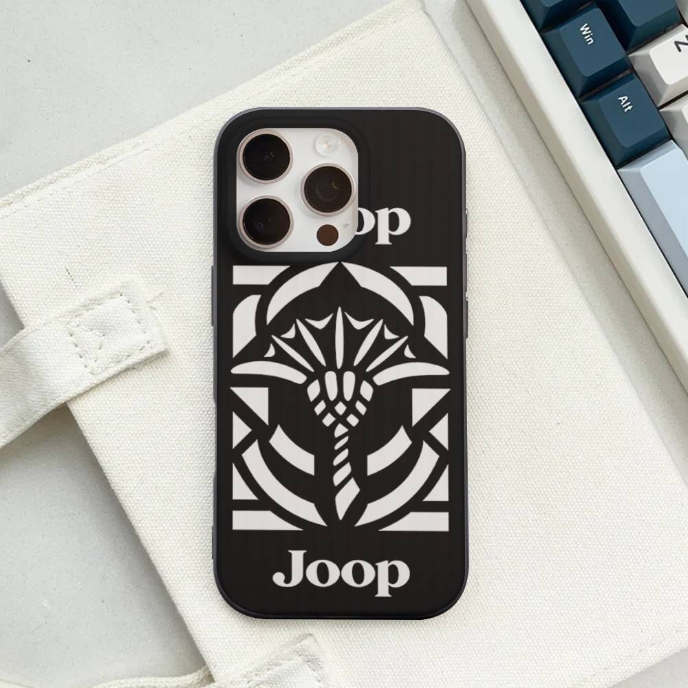 High End Fashion Brand J-Joops Logo For IPhone 16 15 11 12 13 14 17 Pro Max PLUS Pro Soft Corrugated Silicone Back Phone Case