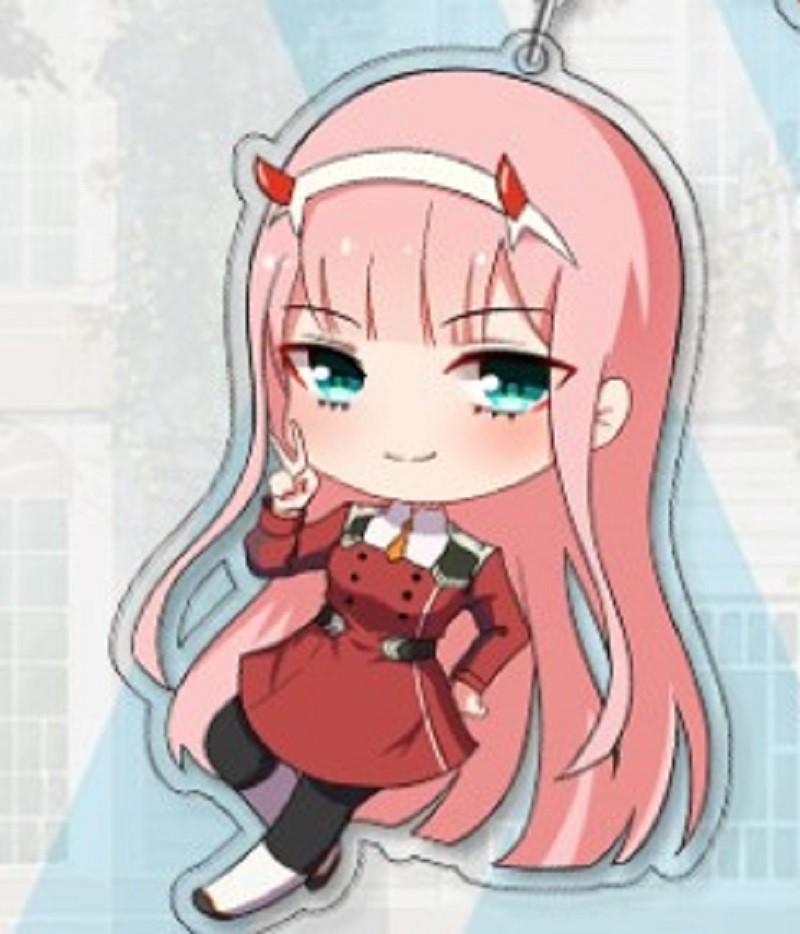 Ditf Darling In The Franxx Keyring Zero Two 002 Acrylic Keychain Premium Quality Gift For Anime Lovers