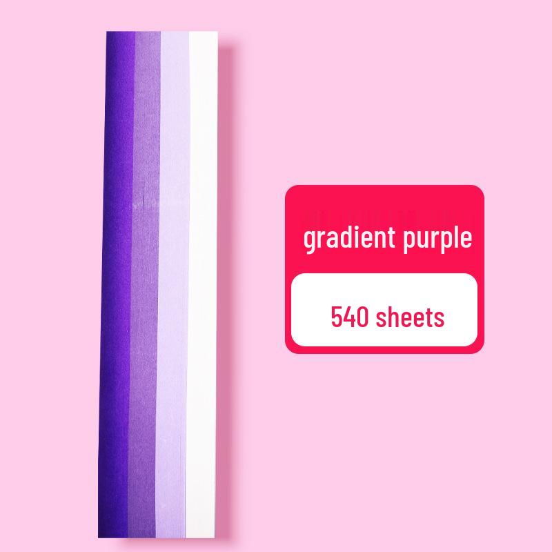 Farbverlauf Mehrfarbig Origami Sternstreifen - 540 Blätter zum Basteln von Glückssternen mit fünf Zacken