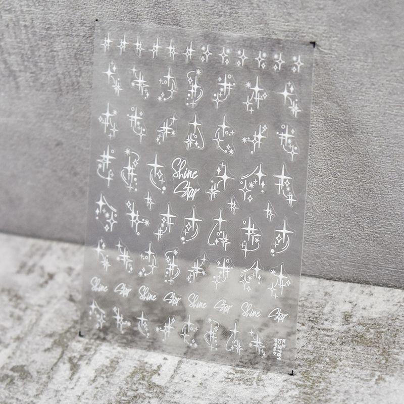

Tomoni Black White Romantic Dream Nail Sticker White romantic starry 2761((Thin and tough))