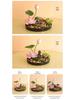 Large Round Table Turntable Centerpiece for Hotel Dining and Private Room Decor - Artificial Flower Art Landscape
