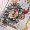 Yuxian Starry Treasure Series Embossed Collage Card Set - 6 Styles, 10 Sheets for DIY Decoration