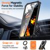 For iPhone 14 Magnetic Case Rotating Kickstand PC + TPU Shockproof Drop-proof Phone Cover