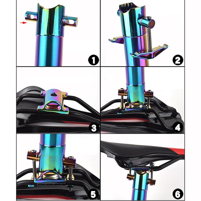 Fahrradsattelstütze Urltra-Light Fahrradsattelstütze 31,8/33,9 mm 412 Klappbare Fahrradsattelstütze AL-Legierung
