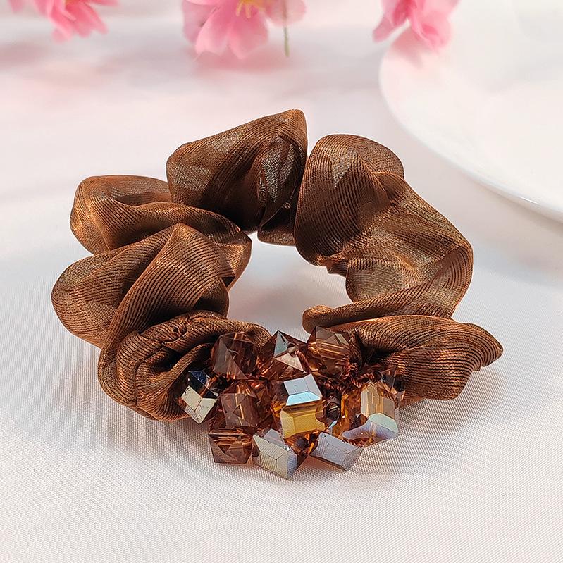 Eugen Yarn Large Intestine Hair Band, Actress Premium Sense Hair Rope, Disc Hair, Ball Head Jewelry, Head Flower Headdress.