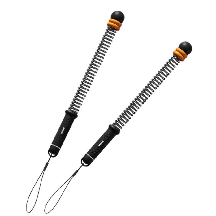 2pcsCordless Battle Rope Nonslip Portable Workout Rope Replacement Spring Gym Rope For strength And Muscle Development чёрный