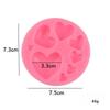 1pc Loving Heart Shape Silicone Fondant Mold DIY Colorful Sweet Heart Chocolate Candy Paste Cake Decorating Tool Mold