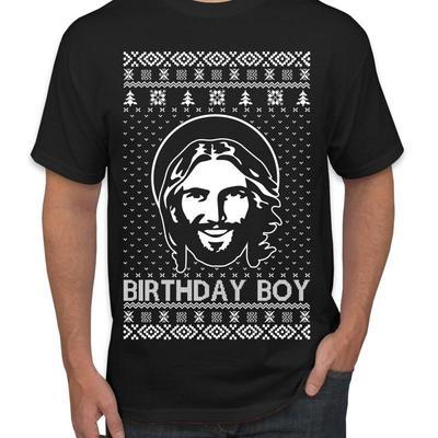 Geburtstagskind Jesus Party Christus Weihnachten Lustiges Herren T-Shirt
