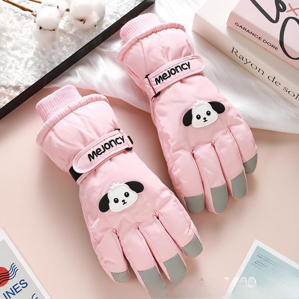 Winter Outdoor Women's Ski Gloves Waterproof Thickened Velvet Touch Screen Cycling Windproof Cold Warm Sports Gloves