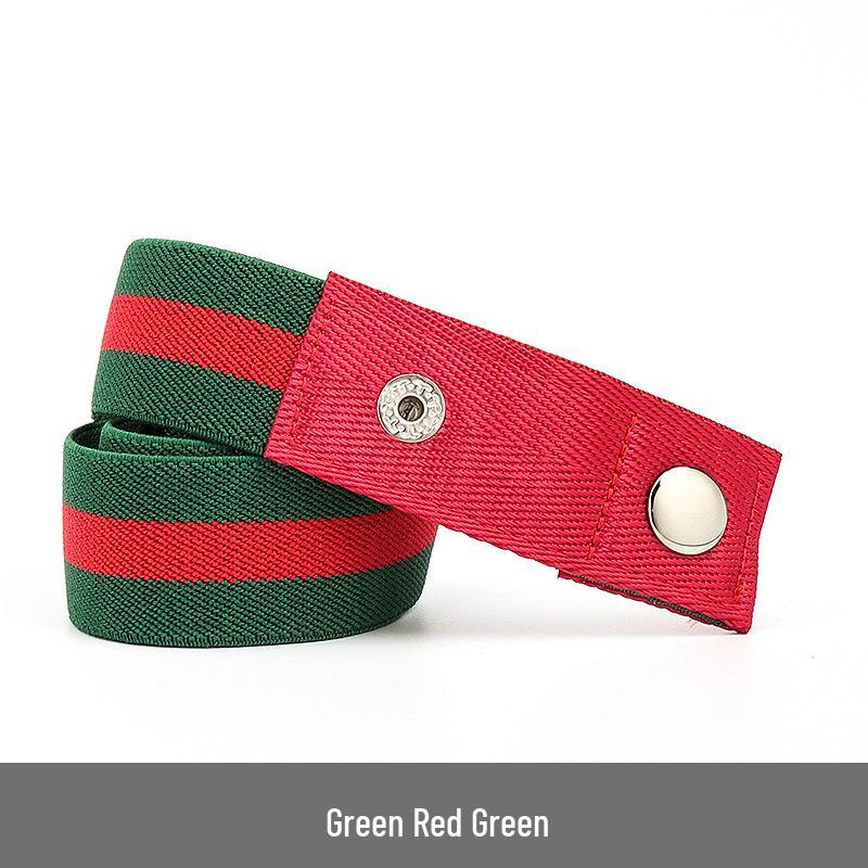 Lazy Unisex Elastic Belt: No-Tie, Seamless, Invisible Canvas Belt for Jeans